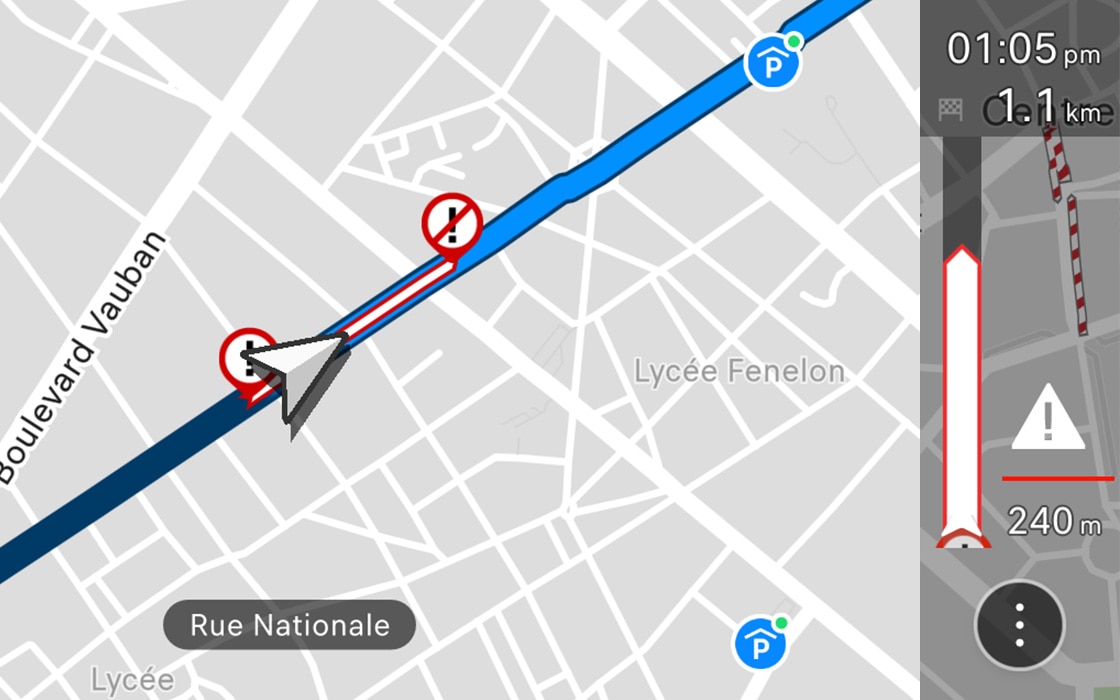 Zones de danger